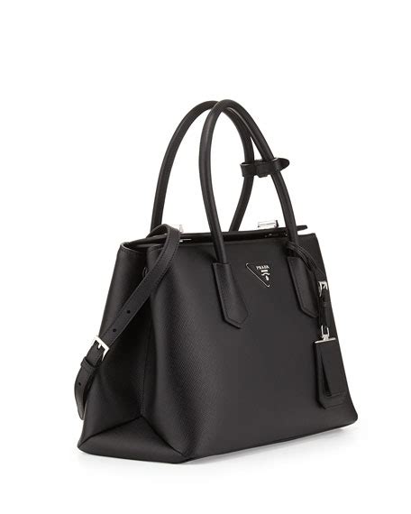 Prada Saffiano Cuir Twin Bag, Black (Nero) 